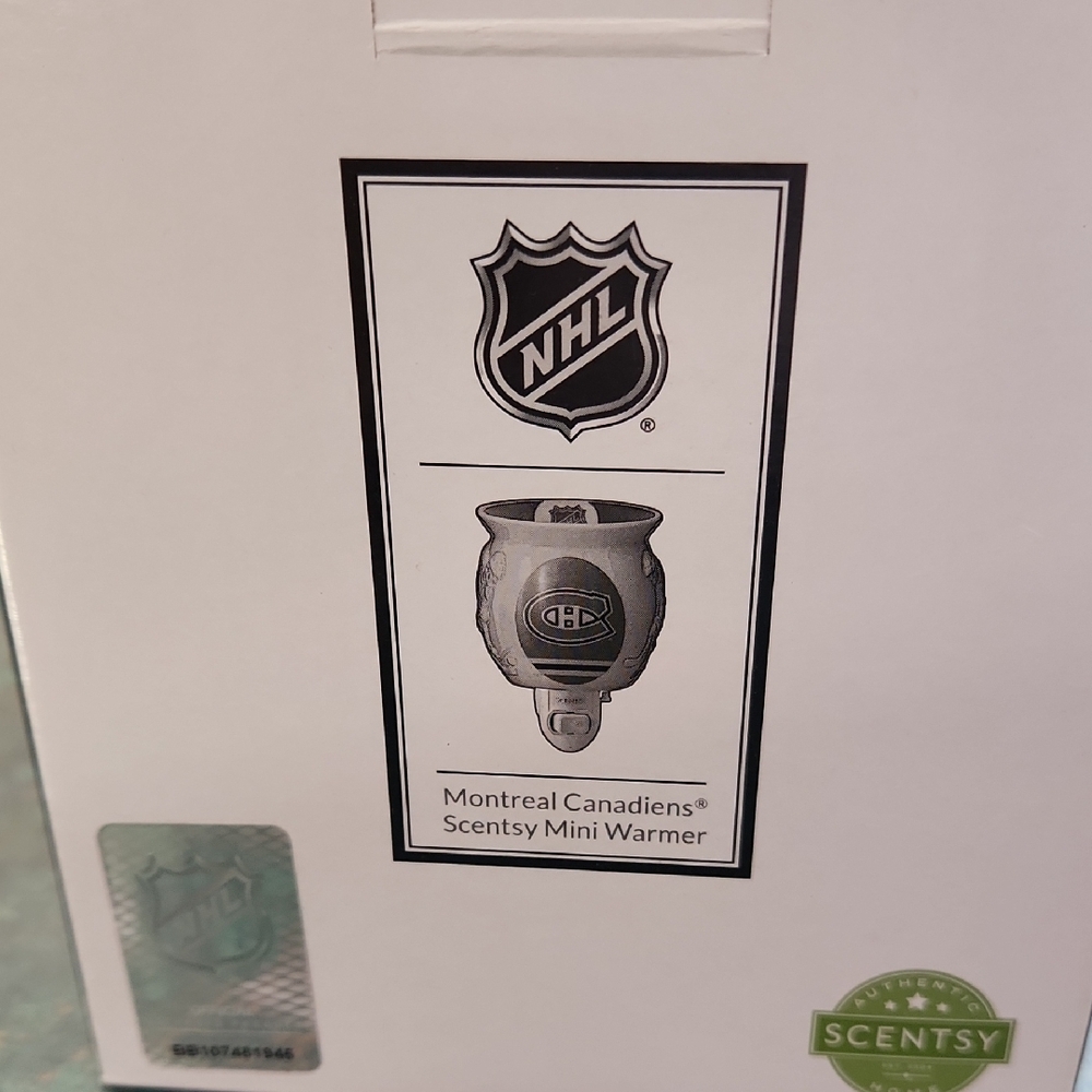 Scentsy NHL Montreal Canadiens Mini Warmer - Brand New In Box